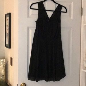Black dress with lace detailing
